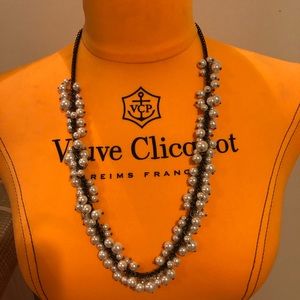 Jcrew pearl cluster necklace